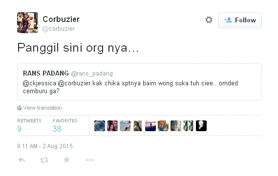 Deddy 'tantang' Baim Wong / © Twitter
