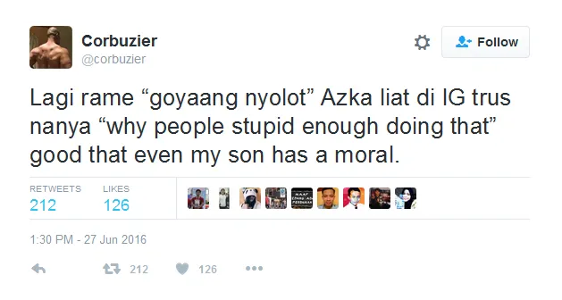 Deddy sindir goyang nyolot © Twitter/Corbuzier