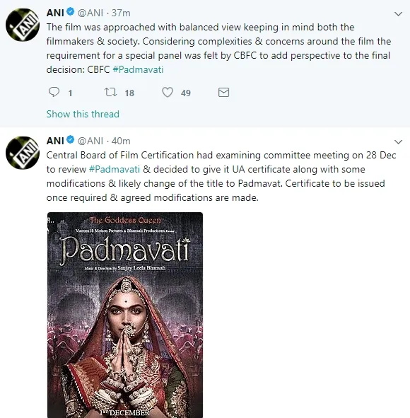 Film baru Deepika diminta ganti judul @twitter/ANI