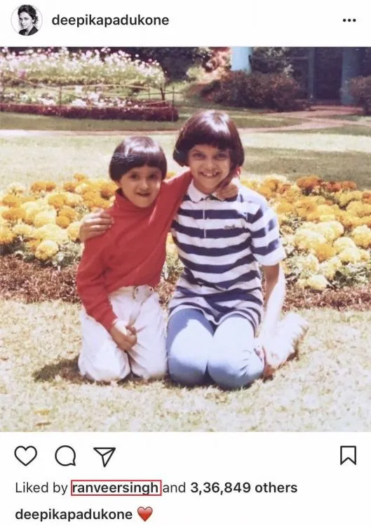 Ranveer beri likes, langka! ©instagram/deepikapadukone