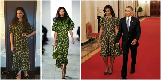 Deepika kembaran gaun dengan Michelle Obama. ©missmalini