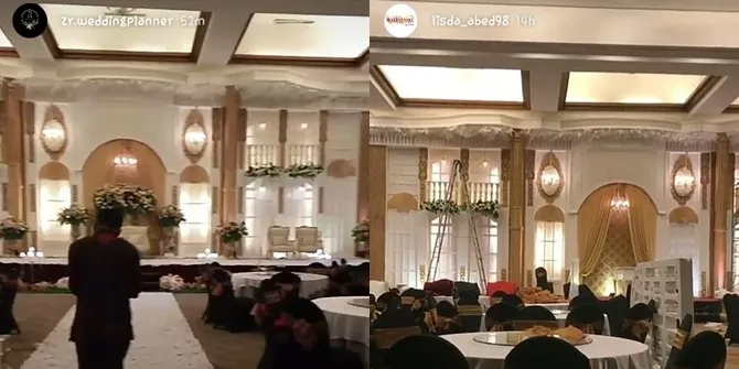 Dekorasi Gedung Pernikahan Tommy Kurniawan dan Lisya Nurrahmi (credit: Istimewa)