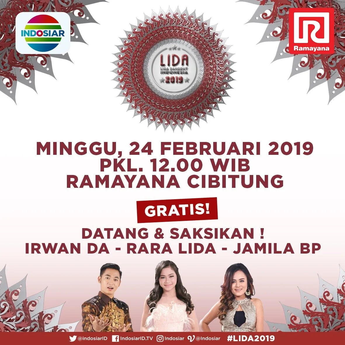 Demam LIDA 2019 di Cibitung © Indosiar