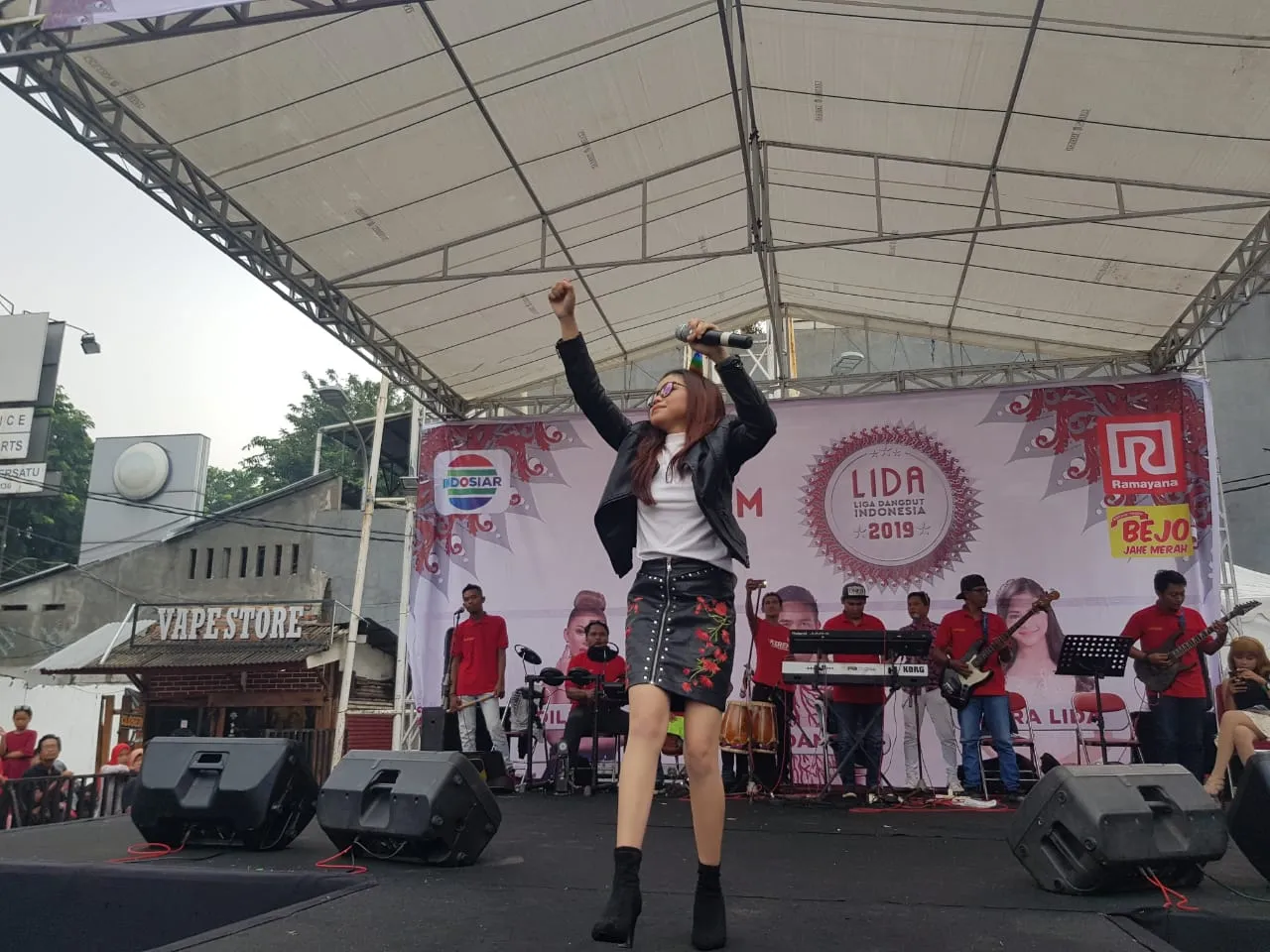 Rara LIDA sukses berikan warna di Demam LIDA 2019 Kota Bekasi (credit: Indosiar)