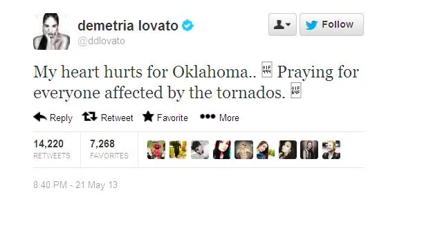 Demi Lovato @twitter.