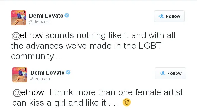 Komentar Demi Lovato @foto: Official Twitter Demi Lovato