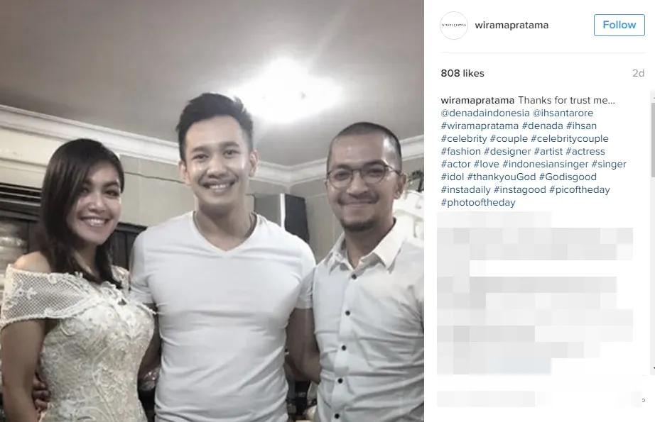Denada sudah fitting baju, bakal nikah? ©instagram/wiramapratama