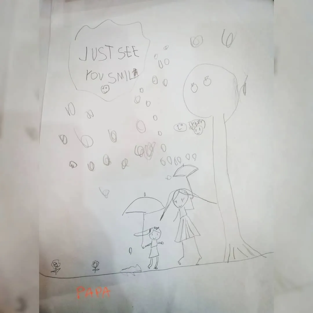 Gambar Shakira untuk sang ayah © Instagram/denadaindonesia