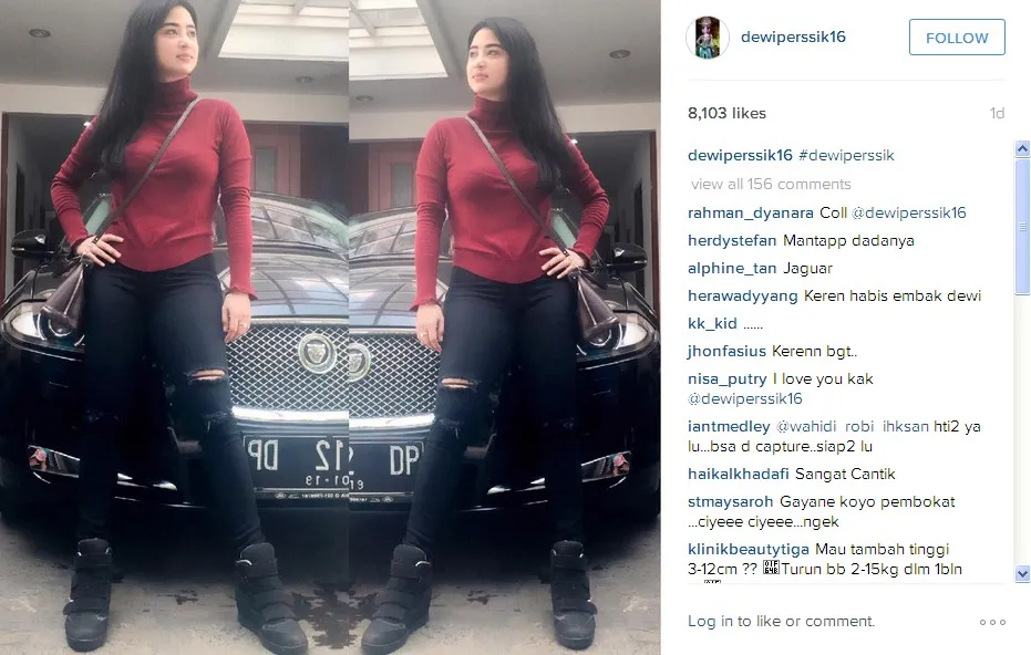 Mobil Gacoan Dewi Perssik © Instagram dewiperssik16