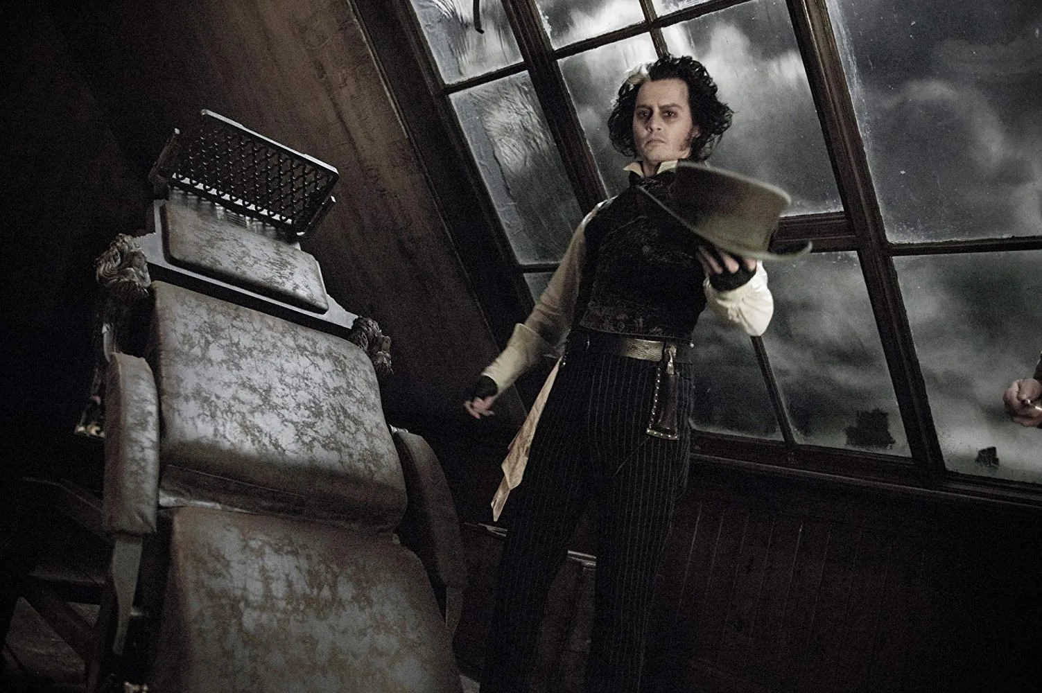 Johnny Depp di film SWEEENEY TODD: THE DEMON BARBER OF FLEET STREET © DreamWorks