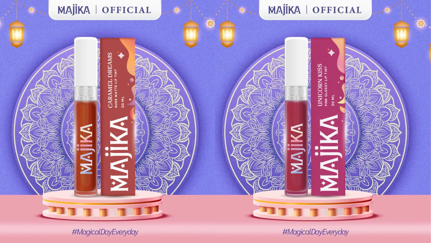 Koleksi lip tint dari Majika. ©Majika Official Store/Shopee