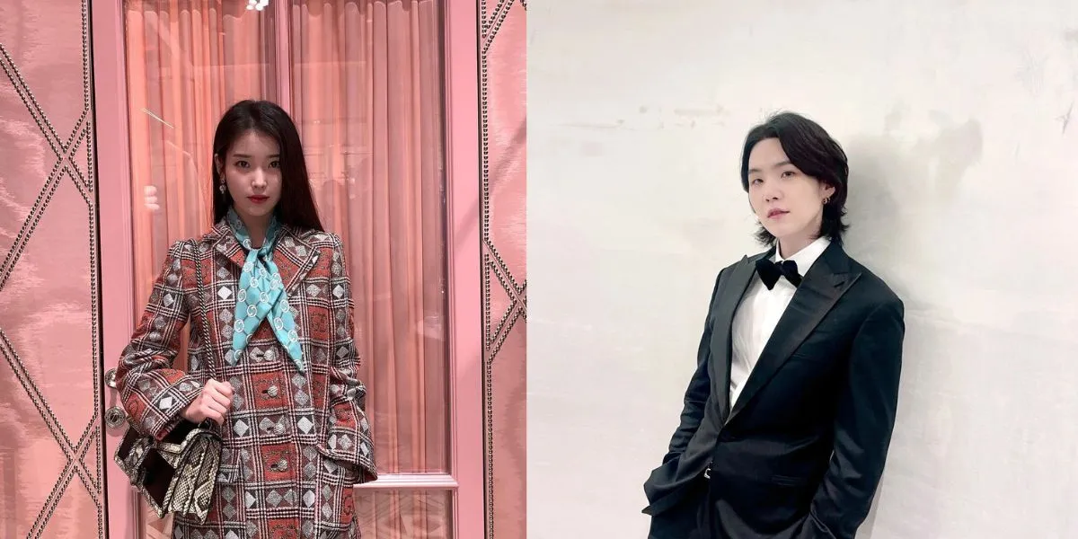 IU dan Suga (IU Credit: instagram.com/dlwlrma - Suga credit: instagram.com/agustd)