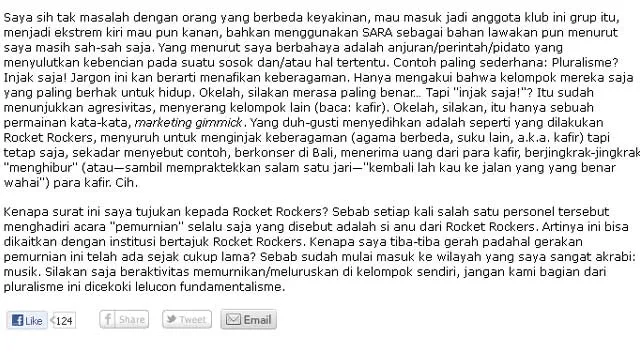 Blog Rudolf Dethu Untuk Rocket Rockers