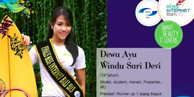 Dewa Ayu, Miss Internet Bali Pertama / © Merdeka