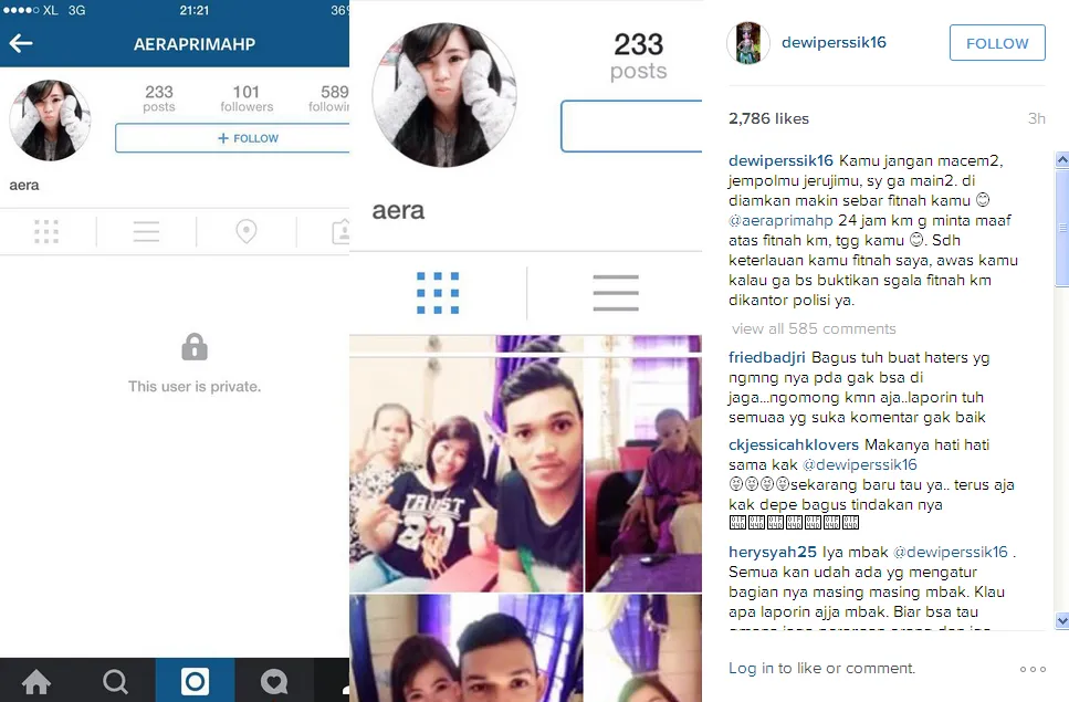 DePe ancam akan laporkan haters-nya / © Instagram