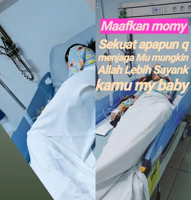 Dewi Sanca tampak tengah dirawat di rumah sakit. © Instagram/dewisancaratuular