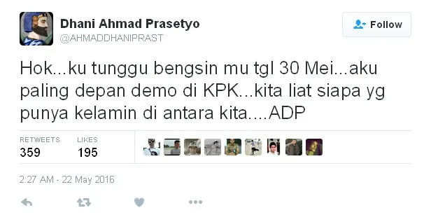 Ahmad Dhani © Twitter