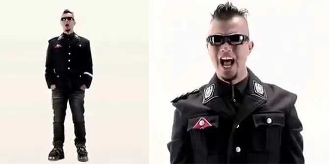 Ahmad Dhani dengan seragam Nazi @ YouTube.com