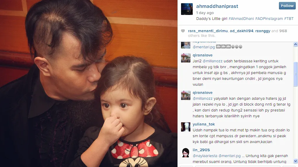 Dhani posting foto bareng Safeea / © Instagram