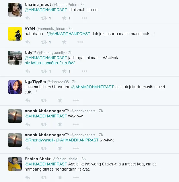 Komentar netizen mengenai tweet Dhani / © Twitter