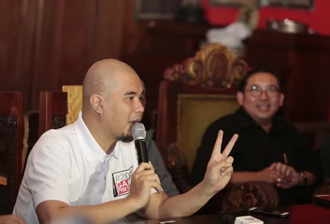 Ahmad Dhani dan Mulan Jameela maju pemilu 2019 © KapanLagi.com/Muhammad Akrom Sukarya