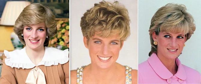 Transformasi rambut Putri Diana dari tahun ke tahun © istimewa