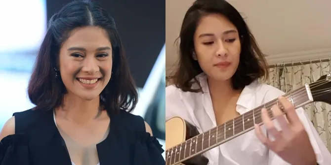 Dian menunjukkan skill bermain gitar sambil bernyanyi di akun Instagramnya, merdu banget! © KapanLagi.com/Bayu Herdianto - Instagram/therealdiansastr