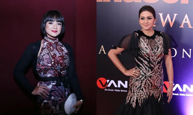 Nirina Zubir & Dona Agnesia (Credit: © KapanLagi.com/Muhhamad Akrom Sukarya & Agus Apriyanto)