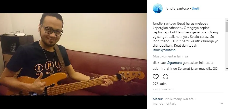 Andika Putrasahadewa © Instagram Fandy Santoso