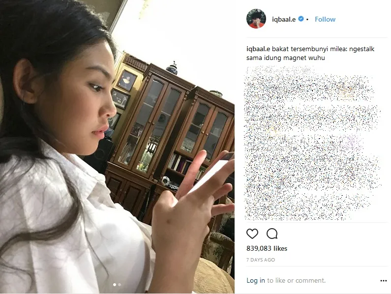 Iqbaal tunjukkan bakat unik Vanesha selain berakting. Credit: via instagram.com/iqbaal.e