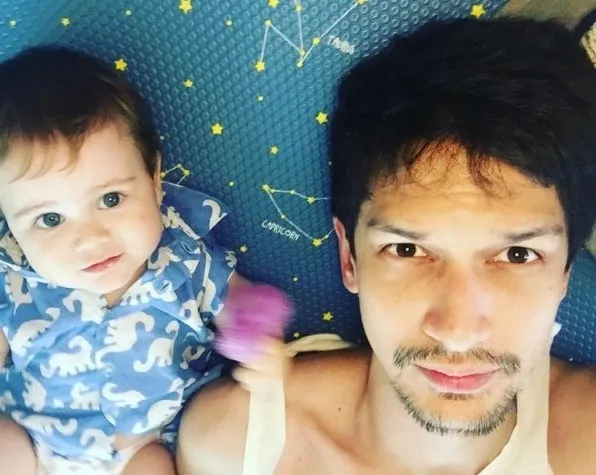 Lucu banget deh Baby Dharma! © instagram.com/dimasbeck