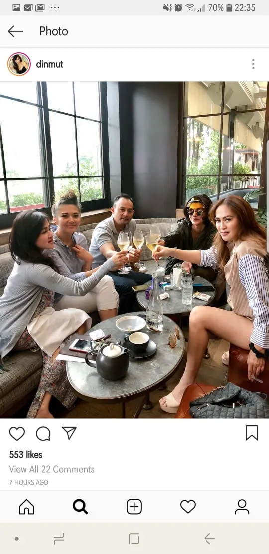 Foto kebersamaan Dipo Latief © Instagram.com/dinmut