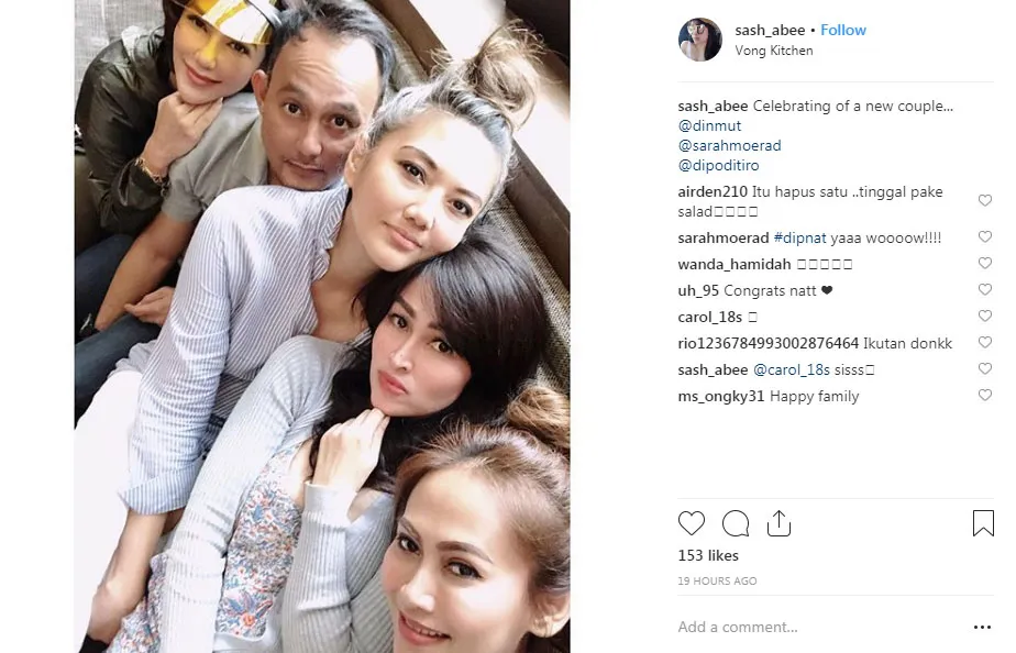 Dipo Latief disebut pasangan baru  © Instagram.com/sash_abee