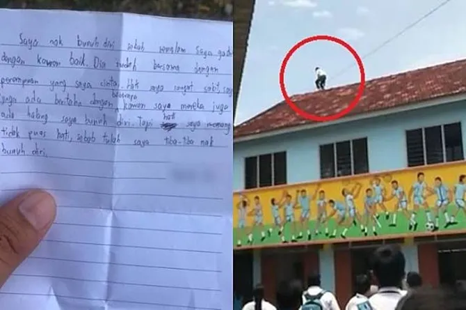 Surat yang tertulis sebelum ingin bunuh diri (credit: World of Buzz)