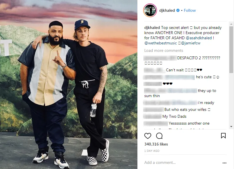 DJ Khaled dan Justin Bieber bakal berkolaborasi lagi? Patut dinantikan! © instagram.com/djkhaled