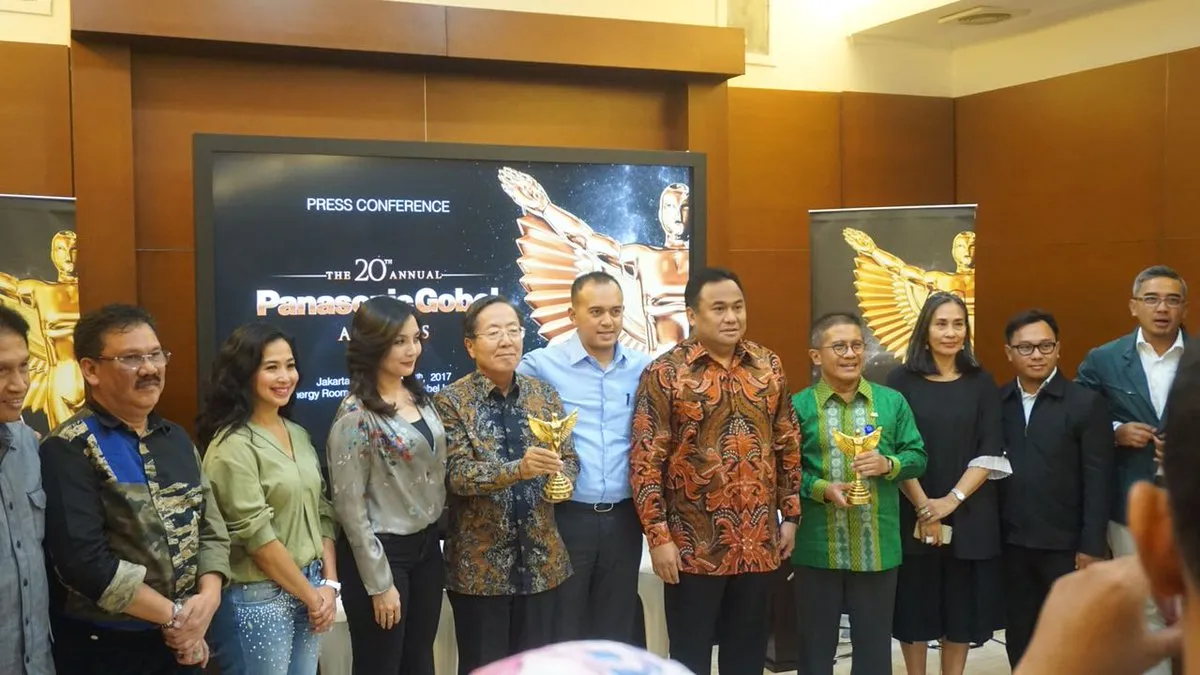 Konferensi pers penghargaan Panasonic Gobel Awards 2017. Štwitter PGAwards