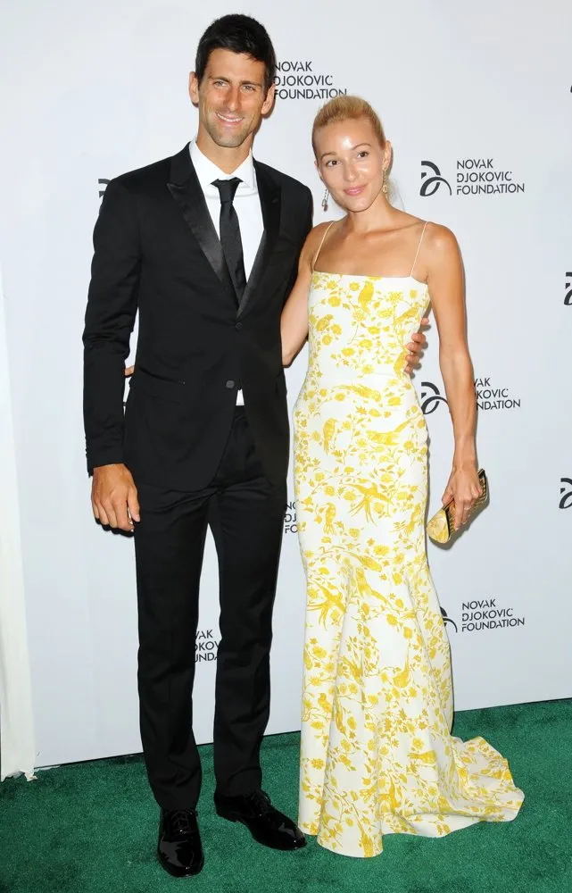 Novak Djokovic dan Jelena Ristic pada acara Novak Djokovic Foundation © Aceshowbiz.com