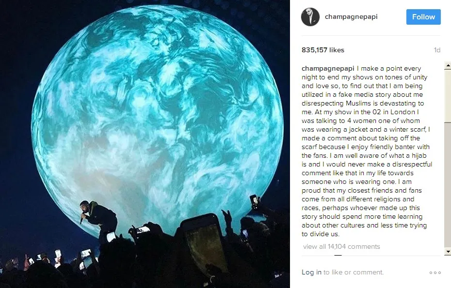 Konfirmasi Drake © Instagram