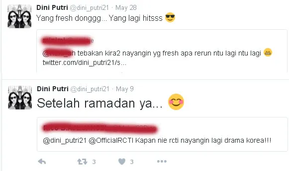 Dini Putri memberi bocoran soal drama Korea baru yang bakal mereka tayangkan. ©Twitter/dini_putri21