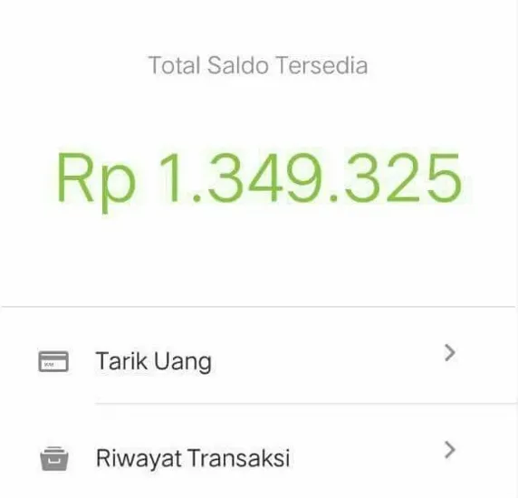 Saldo driver ojek sebesar ini tak dapat diambil karena akun sang ojek telah ter-suspend © instagram.com/dramaojol.id