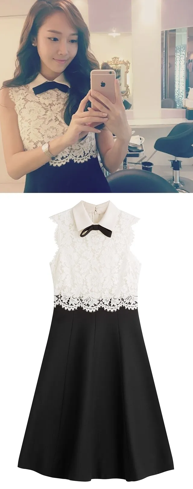 Dress simple elegan Jessica Jung yang berharga puluhan juta. © kfashionista.com