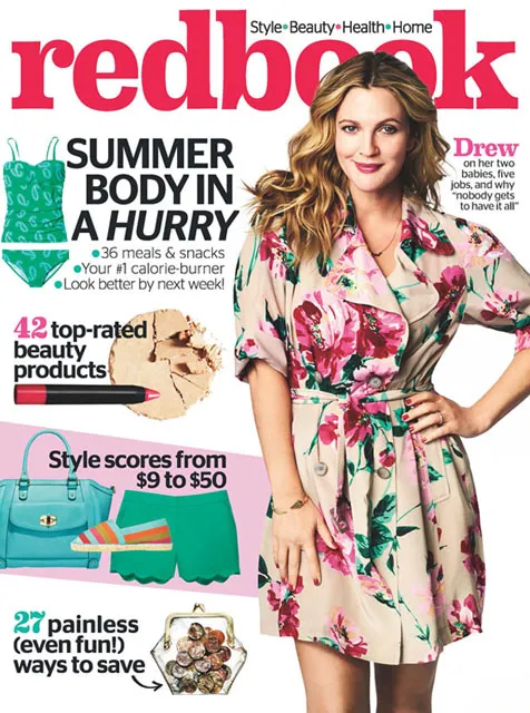 Foto sampul majalah redbook @ eonline.com