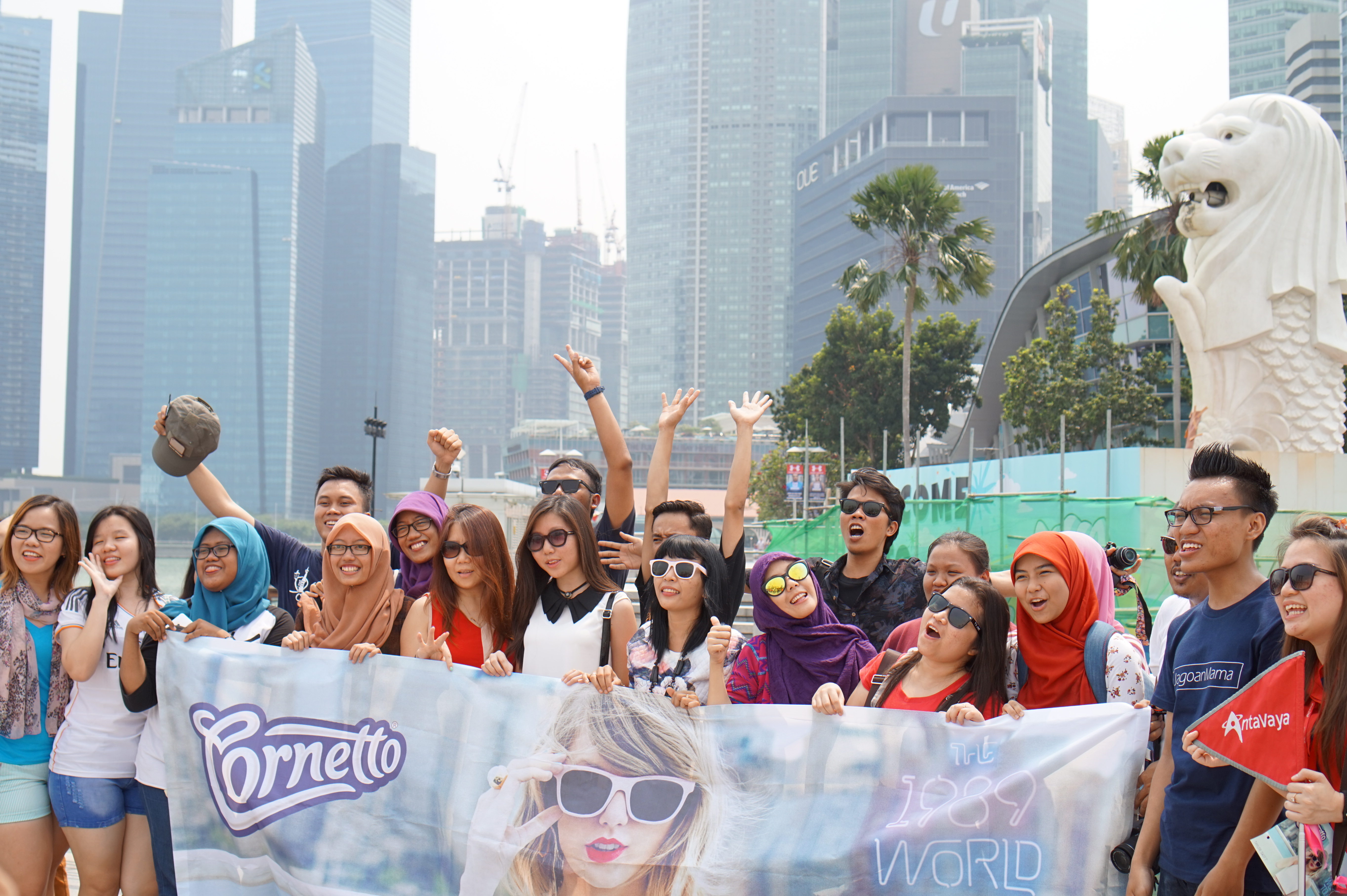 Berpose dulu di Merlion Park! ©KapanLagi.com