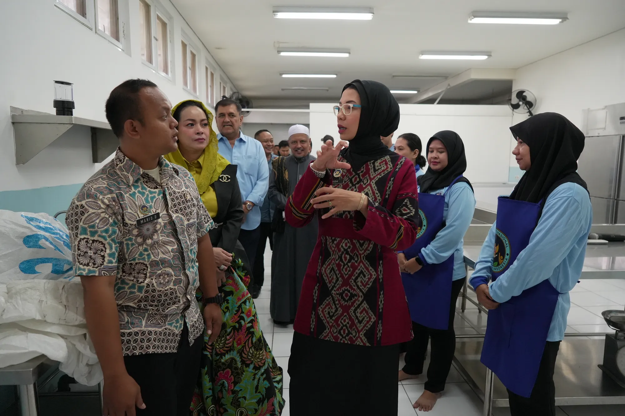Kegiatan tinjauan ke Satuan Pelayanan Pemenuhan Gizi (SPPG). (Sumber: BGN)