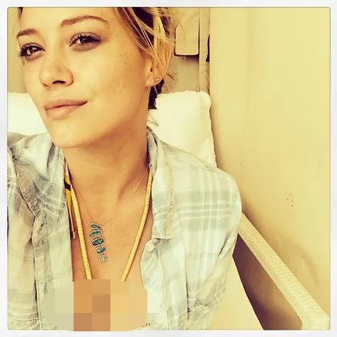 'Aset' Hillary tanpa sengaja tertangkap kamera @ instagram.com/hilaryduff