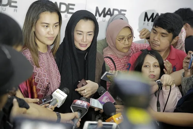 Aaliyah Massaid dan Reza Artamevia © KapanLagi.com/Muhammad Akrom Sukarya