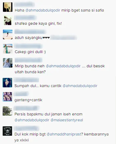 Komentar fans mengenai rambut lurus Dul / © Instagram