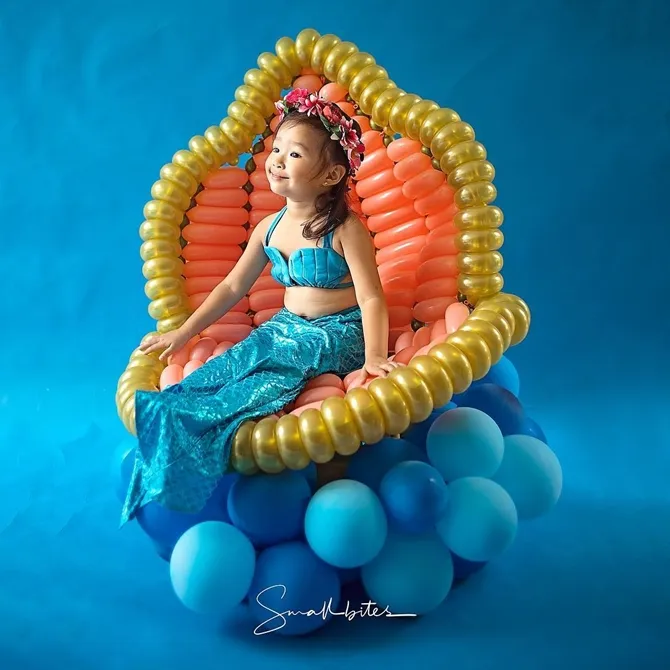 Thalia jadi putri duyung (Credit: instagram.com/rittarrajagukguk)