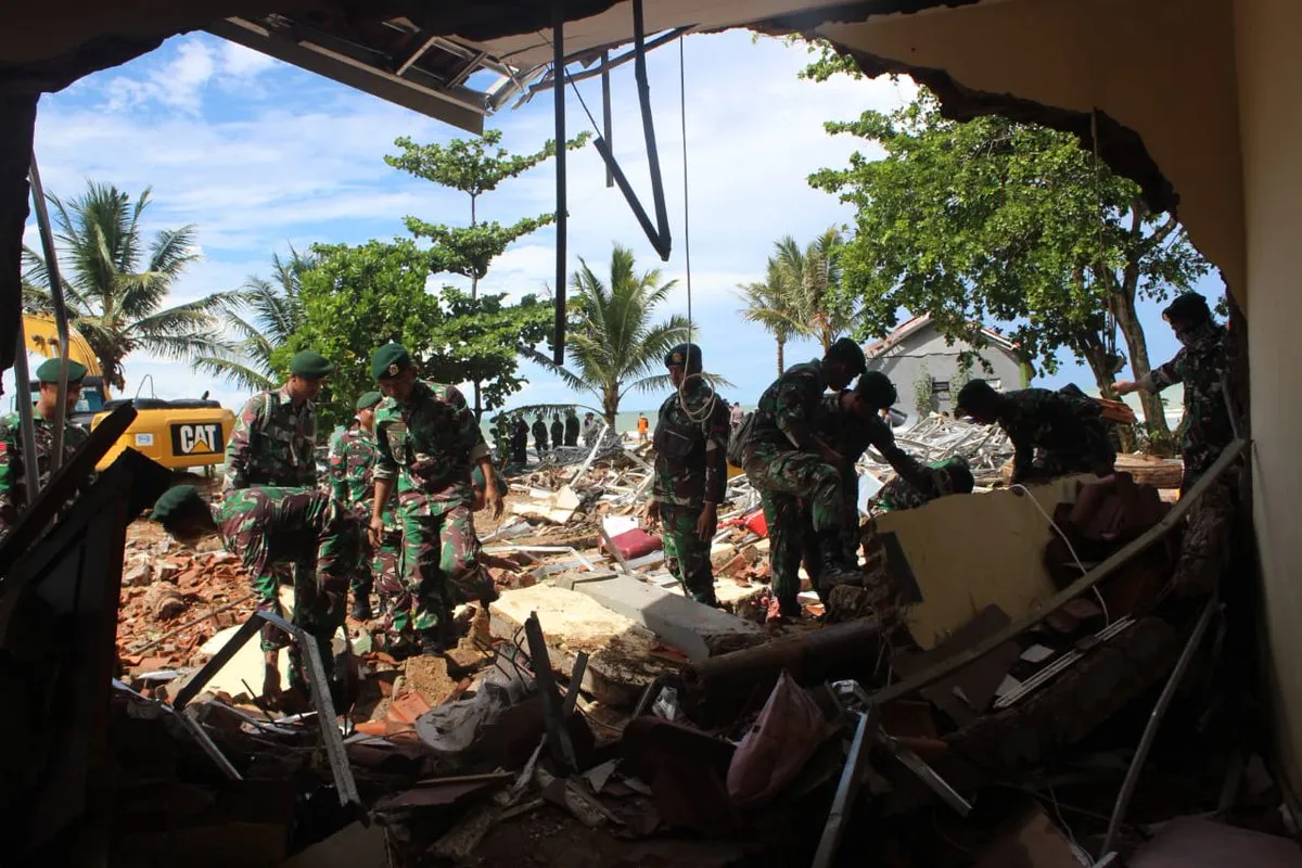 Tsunami Banten © Twitter Sutopo_PN