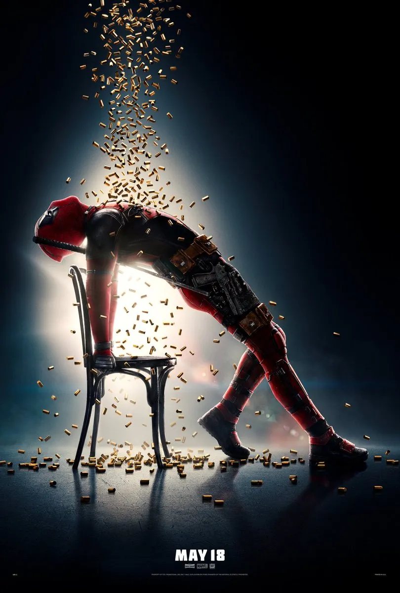 Poster plesetan DEADPOOL si jenaka Ryan Reynolds. © twitter.com/vancityreynolds/